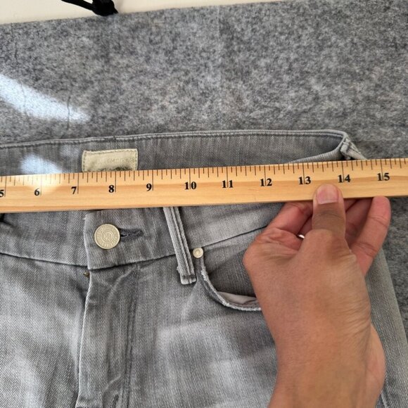 Mother “The Looker” Skinny Jeans Holy Smokes Grey Distressed Size 26 - Picture 6 of 16